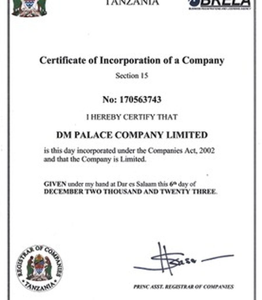 Certificate of Incorporation